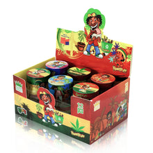 Load image into Gallery viewer, HONEYPUFF 40 mm Zinc Metal Herb Grinder, Rasta Style 4 Lay Smoker Grinder, 6 PCS / Box