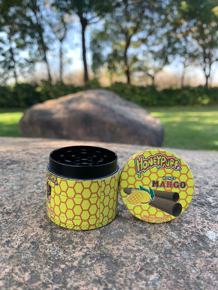 HONEYPUFF 4 Lay Zinc Metal Smoker Grinder, 40 mm Herb Grinder, Easy Clean Herb Grinders