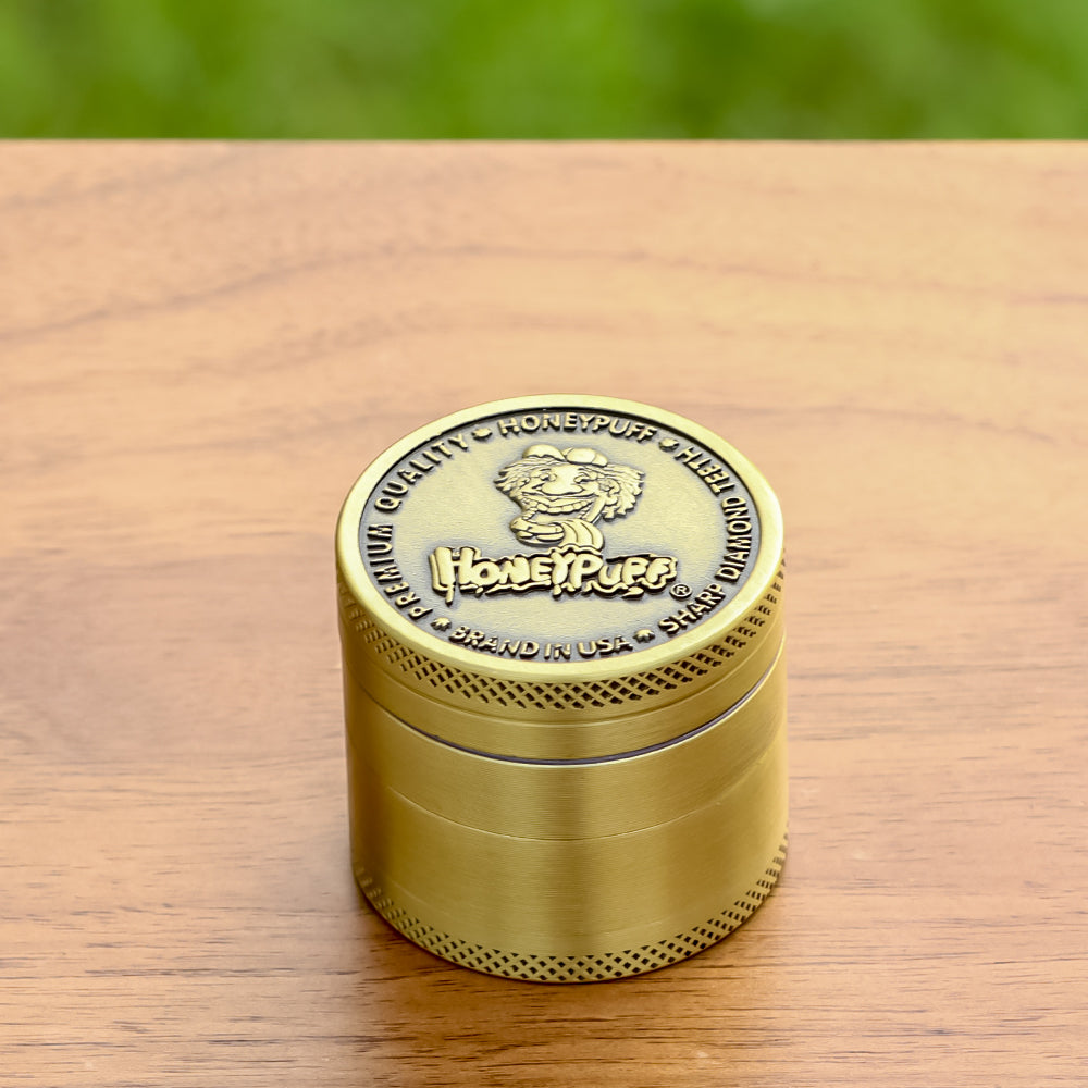 HONEYPUFF 40 mm Zinc Alloy Herb Grinder, 4 Lay Metal Smoker Grinder, Easy Clean Weed Grinder, 6 PCS / Box