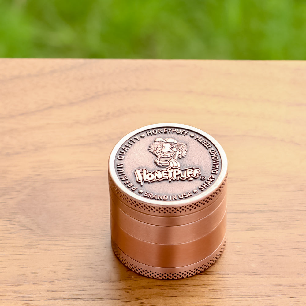 HONEYPUFF 40 mm Zinc Alloy Herb Grinder, 4 Lay Metal Smoker Grinder, Easy Clean Weed Grinder, 6 PCS / Box