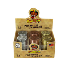 Load image into Gallery viewer, HONEYPUFF 40 mm Zinc Alloy Herb Grinder, 4 Lay Metal Smoker Grinder, Easy Clean Weed Grinder, 6 PCS / Box