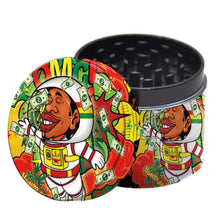 Load image into Gallery viewer, HONEYPUFF 50 mm Zinc Alloy Smoker Grinder, 4 Lay Metal Herb Crusher, 12 PCS / Box