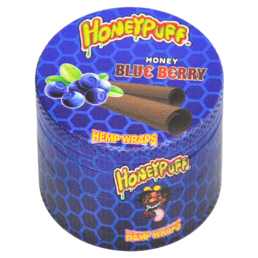 HONEYPUFF 4 Lay Zinc Metal Tobacco Grinder, 63 mm Herb Grinder, Easy Clean Herb Grinders