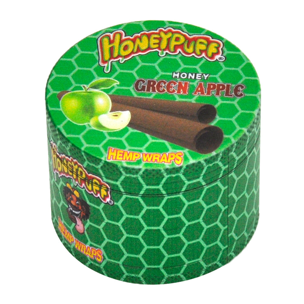 HONEYPUFF 4 Lay Zinc Metal Tobacco Grinder, 63 mm Herb Grinder, Easy Clean Herb Grinders