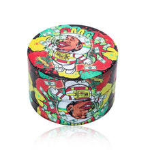 Load image into Gallery viewer, HOENYPUFF 60 mm Zinc Alloy Herb Grinder, 4 Layers Metal Smoker Grinder, Black Weed Grinder, 6 PCS / Box
