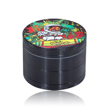 Load image into Gallery viewer, HONEYPUFF Rolling Tray Kit, 7” x 5.5 “ Size Metal Tolling Tray, 4 Lay Zinc Alloy Herb Grinder, Skull Shape Glass Ashtray, Glass Tobacco Pipe With Metal Bowl