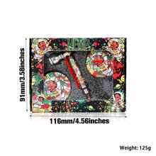 Load image into Gallery viewer, HONEPUFF Herb Grinder Kit, Glass Smoking Pipe With Metal Blow & 4 Lay Tobacco Grinder