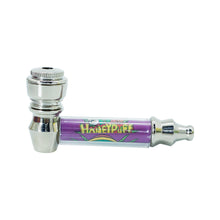 Load image into Gallery viewer, HONEYPUFF Purple Package Tobacco Pipe Kit, Glass Smoking Pipe With Metal Blow & 4 Lay Tobacco Grinder
