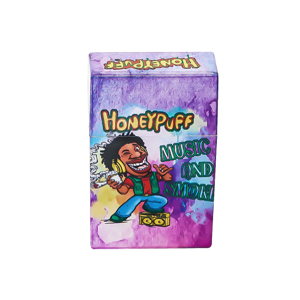 HONEYPUFF Zigarettenetui aus Kunststoff, 60 x 93 mm, bunte Zigarettenschachtel, 12 Stück/Box
