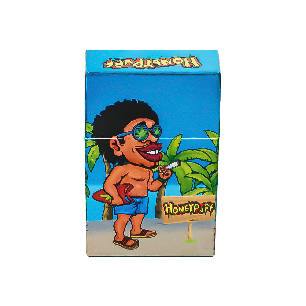 HONEYPUFF Zigarettenetui aus Kunststoff, 60 x 93 mm, bunte Zigarettenschachtel, 12 Stück/Box