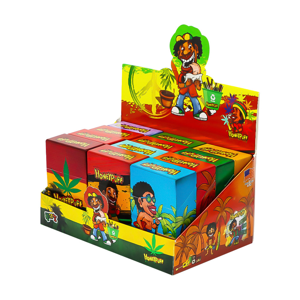 HONEYPUFF Zigarettenetui aus Kunststoff, 60 x 93 mm, bunte Zigarettenschachtel, 12 Stück/Box
