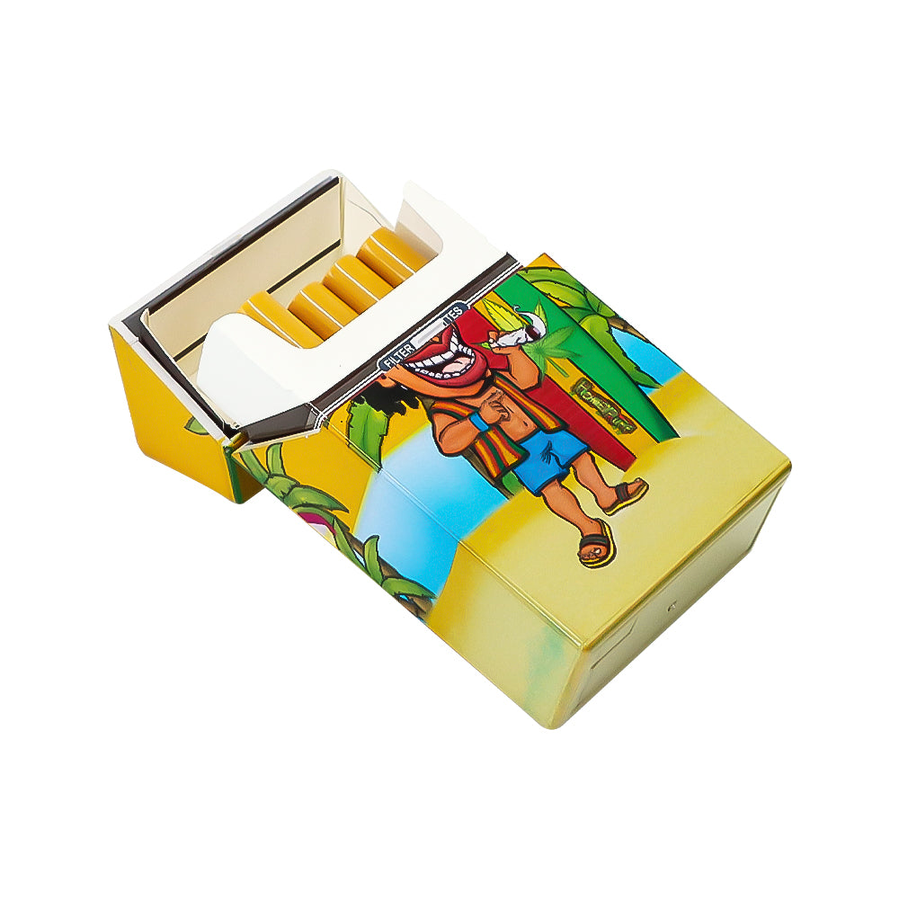 HONEYPUFF Zigarettenetui aus Kunststoff, 60 x 93 mm, bunte Zigarettenschachtel, 12 Stück/Box