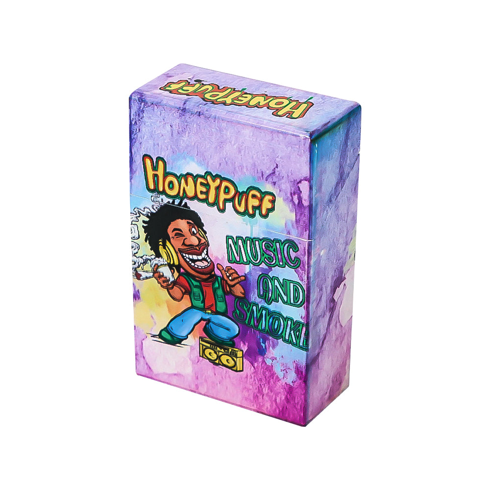 HONEYPUFF Zigarettenetui aus Kunststoff, 60 x 93 mm, bunte Zigarettenschachtel, 12 Stück/Box
