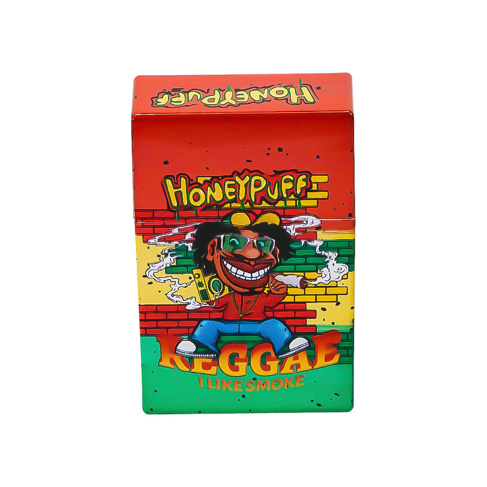 HONEYPUFF Zigarettenetui aus Kunststoff, 60 x 93 mm, bunte Zigarettenschachtel, 12 Stück/Box