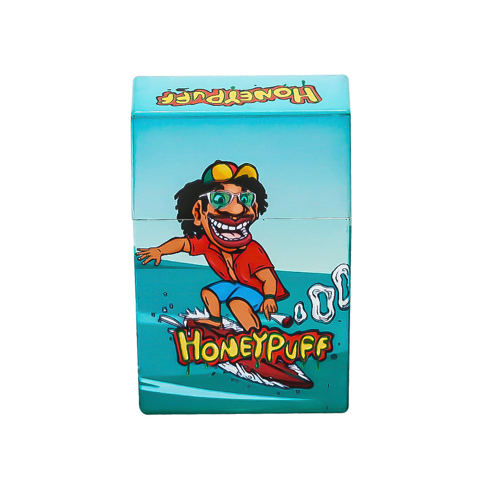HONEYPUFF Zigarettenetui aus Kunststoff, 60 x 93 mm, bunte Zigarettenschachtel, 12 Stück/Box