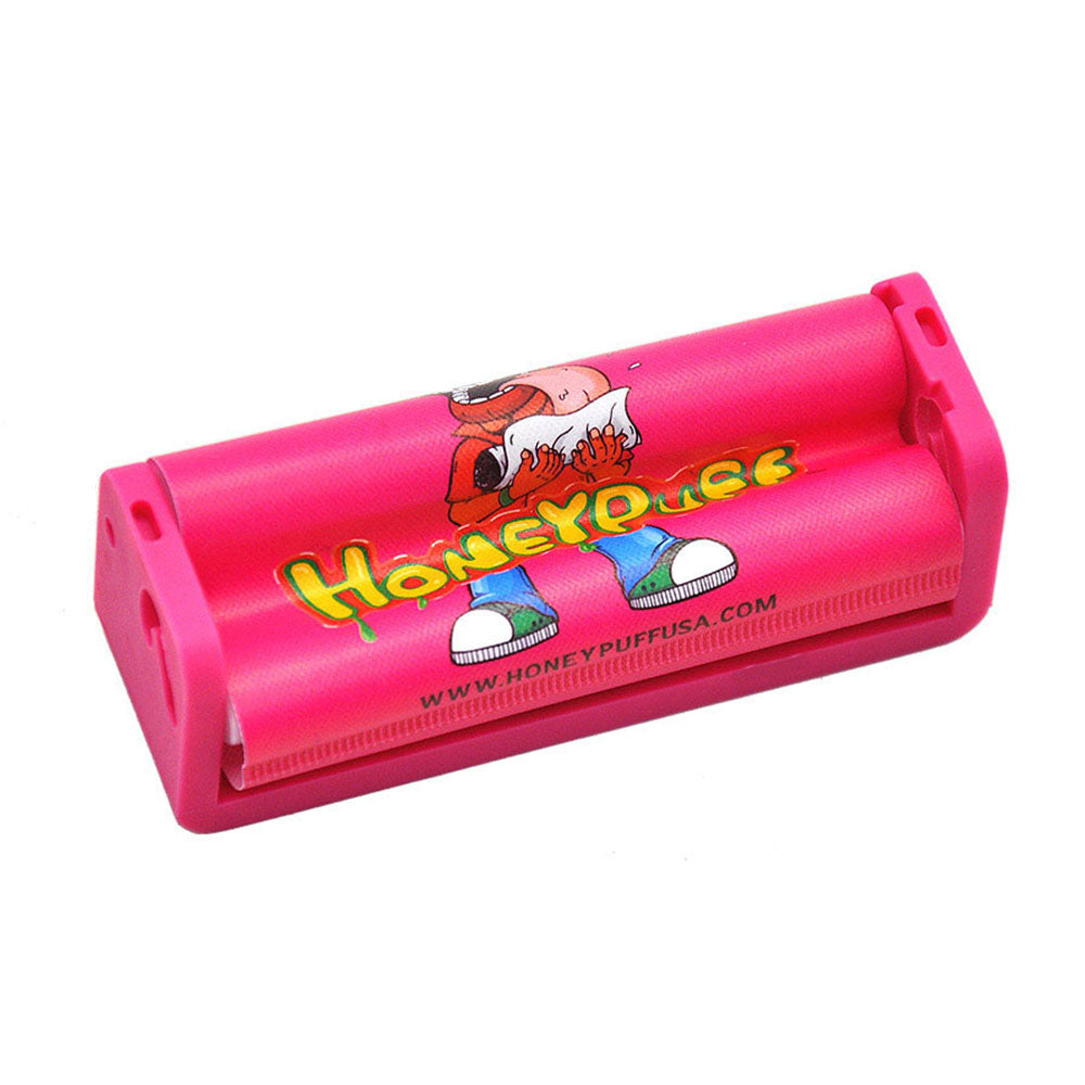 HONEYPUFF Zigarettenrollmaschine aus Kunststoff, Größe 70 mm, bunte Zigarettenpapiermaschine, 12 Stück/Box