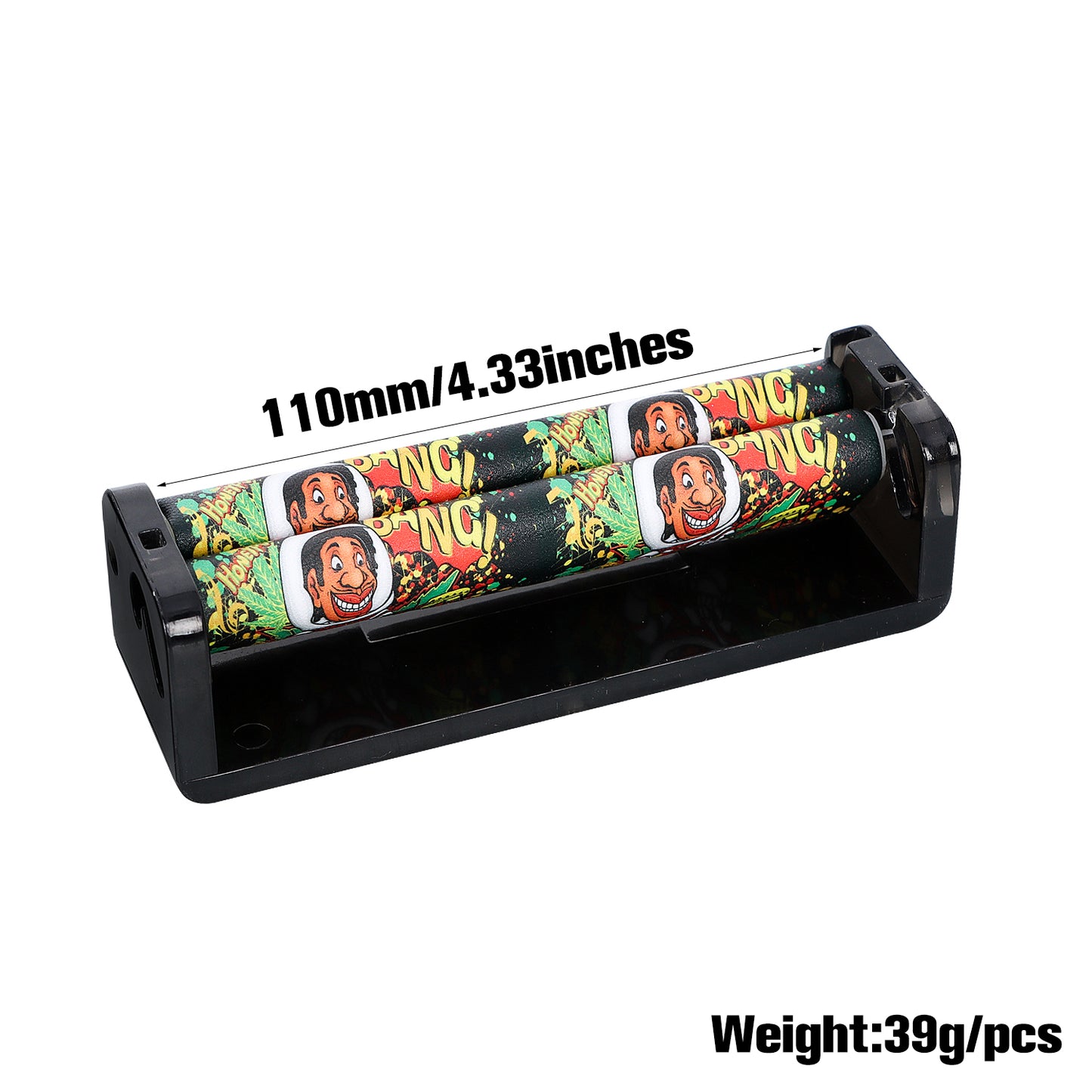 HONEYPUFF King Size Plastic Cigarette Rolling Machines, Black Rolling Machine, 12 PCS / Box