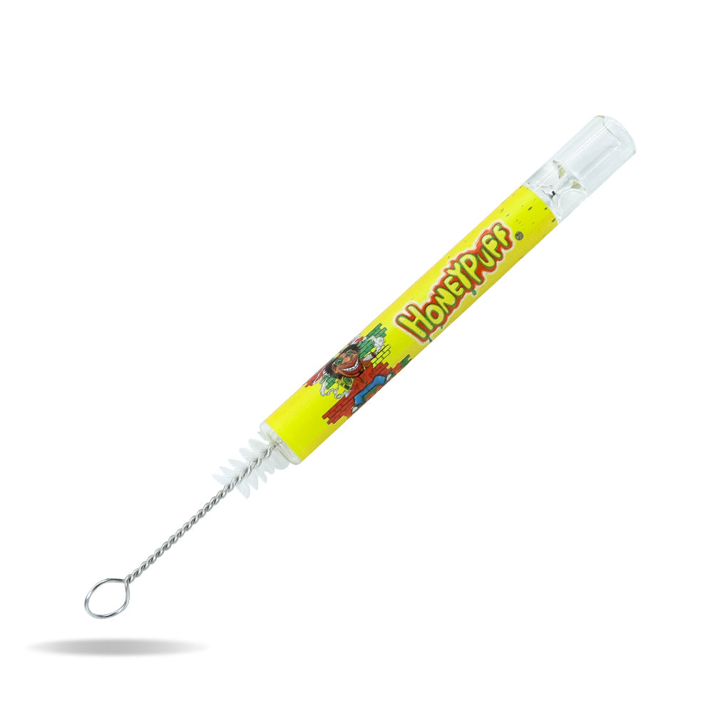 Pipes à tabac Honeypuff en verre One Hitter, 103 mm, soufflées à la main et faciles à nettoyer, 24 pièces