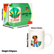 Load image into Gallery viewer, HONEYPUFF Large Ceramic Coffee Mug, 96 x 80 mm White Coffee Cup, Office And Home Living Tea Cup