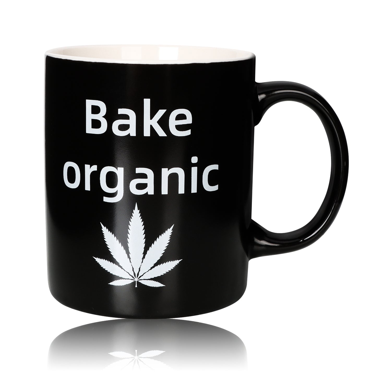 HONEYPUFF Large Ceramic Coffee Mug, 96 x 80 mm White Coffee Cup, Office And Home Living Tea Cup