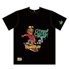 Load image into Gallery viewer, HONEYPUFF Men’s Black T Shirt, Comfortable Short Sleeve Shirt