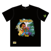 Load image into Gallery viewer, HONEYPUFF Men’s Black T Shirt, Comfortable Short Sleeve Shirt