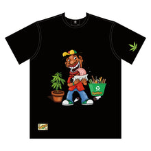 Load image into Gallery viewer, HONEYPUFF Men’s Black T Shirt, Comfortable Short Sleeve Shirt