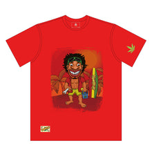 Load image into Gallery viewer, HONEYPUFF Men’s Red T Shirt, Comfortable Short Sleeve Shirt