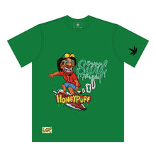 Load image into Gallery viewer, HONEYPUFF Men’s Green T Shirt, Comfortable Short Sleeve Shirt