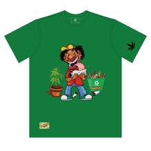 Load image into Gallery viewer, HONEYPUFF Men’s Green T Shirt, Comfortable Short Sleeve Shirt