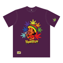 Load image into Gallery viewer, HONEYPUFF Men’s Purple T Shirt, Comfortable Short Sleeve Shirt