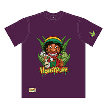 Load image into Gallery viewer, HONEYPUFF Men’s Purple T Shirt, Comfortable Short Sleeve Shirt