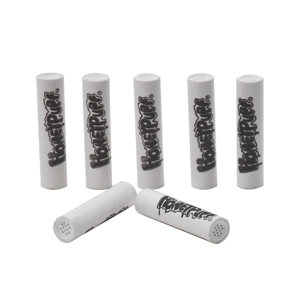 HONEYPUFF Ceramic Activated Carbon Filter Tips, Ø 9 Smoking Pre Rolled