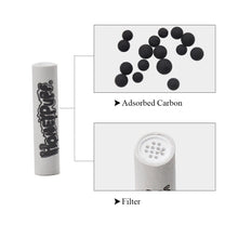Load image into Gallery viewer, HONEYPUFF Ceramic Activated Carbon Filter Tips, Ø 9 Smoking Pre Rolled Tips, Suit Wood Tobacco Pipes Smoking Filter Tips, 150 Tips / Jar