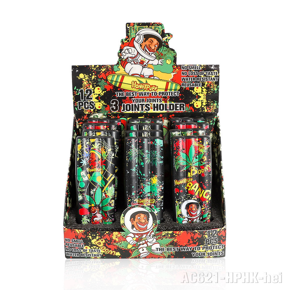 HONEYPUFF multi-color multi-tube plastic trumpet paper cigarette storage tank Cigarette accessories