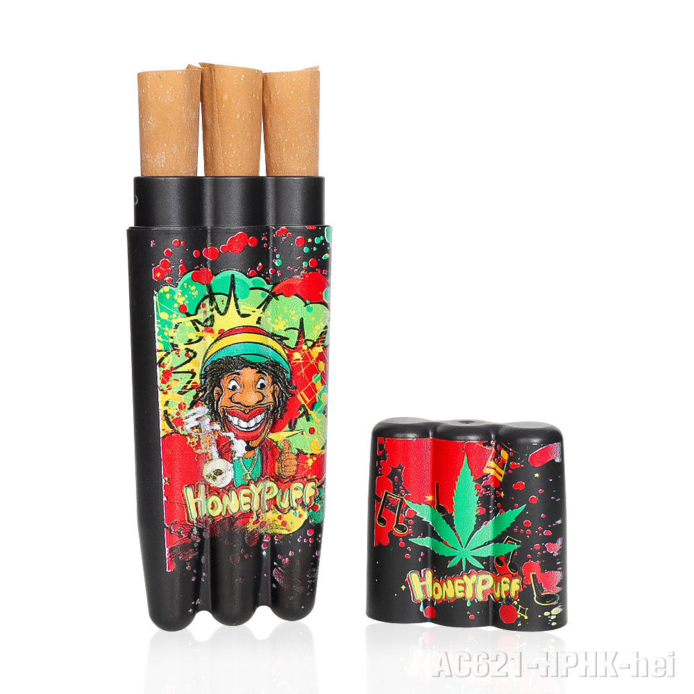 HONEYPUFF multi-color multi-tube plastic trumpet paper cigarette storage tank Cigarette accessories