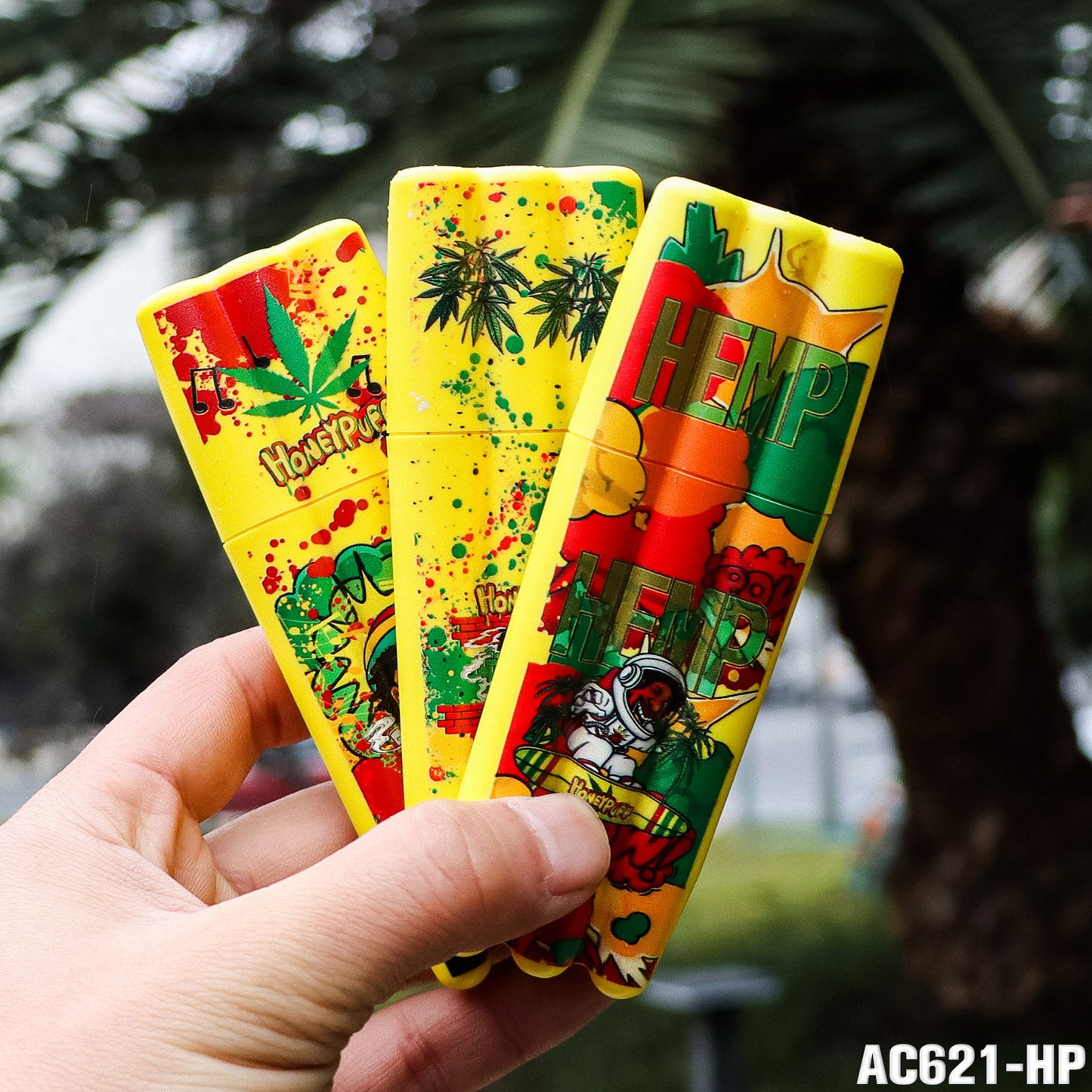 HONEYPUFF multi-color multi-tube plastic trumpet paper cigarette storage tank Cigarette accessories