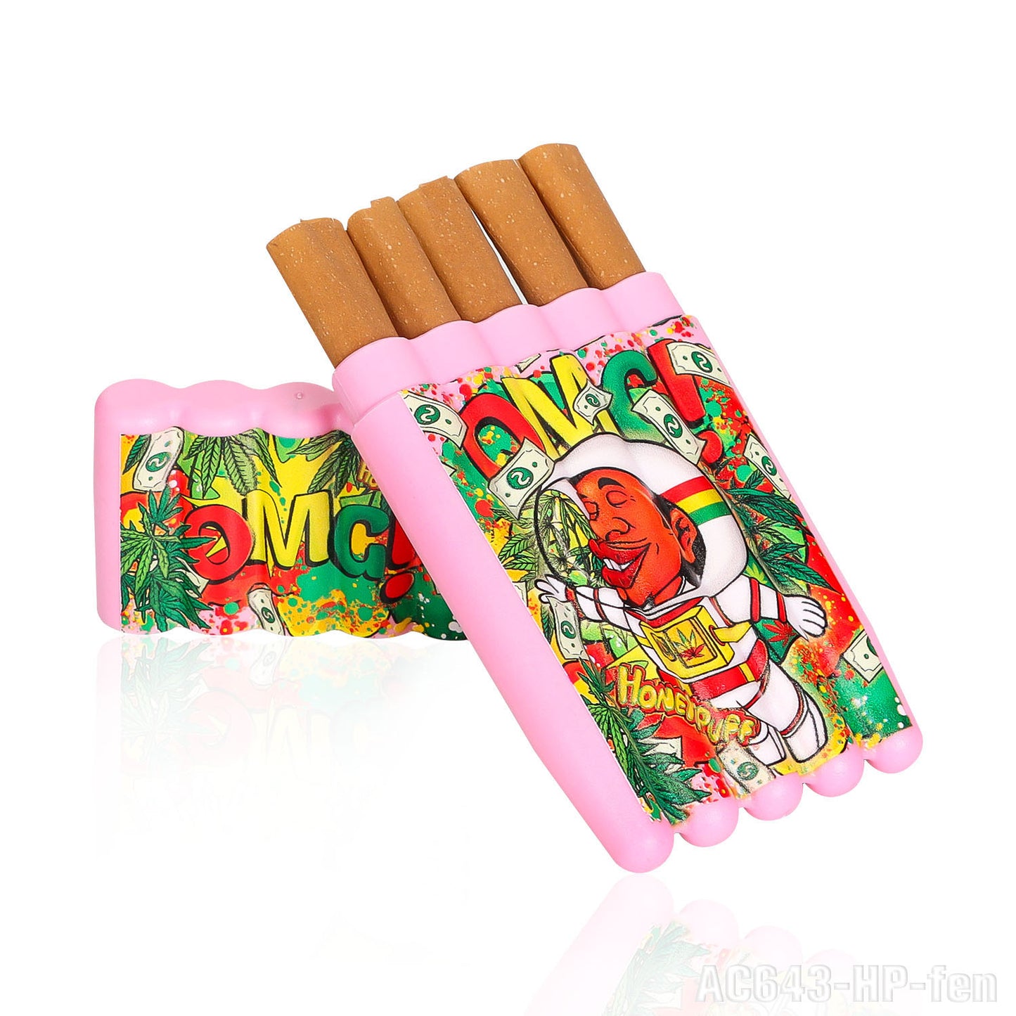 HONEYPUFF multi-color multi-tube plastic trumpet paper cigarette storage tank Cigarette accessories