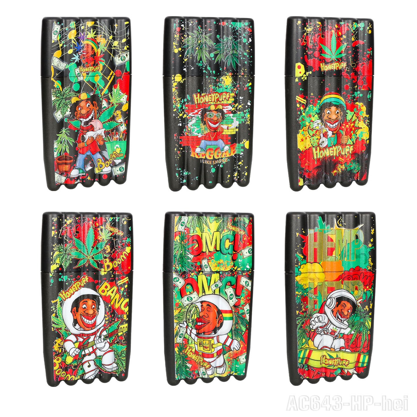 HONEYPUFF multi-color multi-tube plastic trumpet paper cigarette storage tank Cigarette accessories