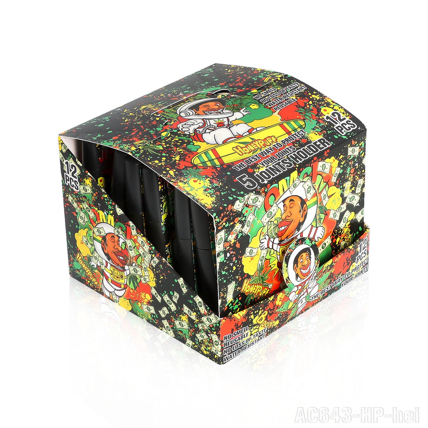 HONEYPUFF multi-color multi-tube plastic trumpet paper cigarette storage tank Cigarette accessories