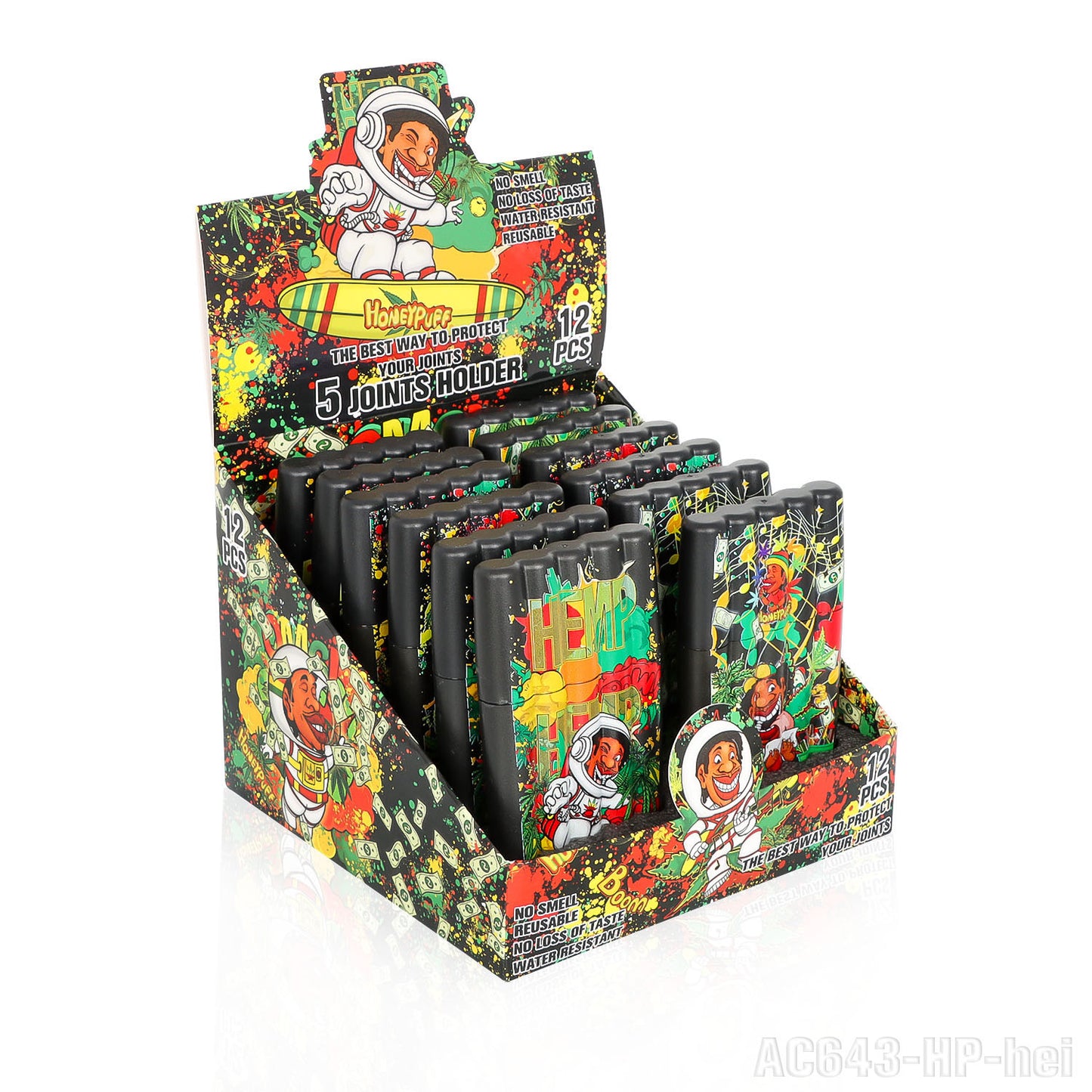 HONEYPUFF multi-color multi-tube plastic trumpet paper cigarette storage tank Cigarette accessories