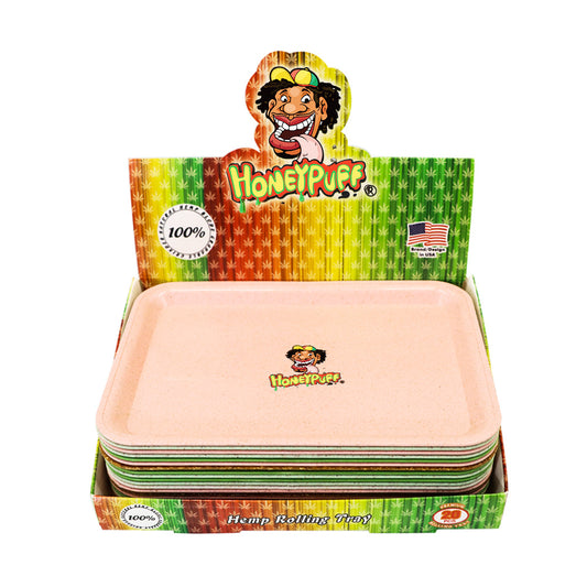 HONEYPUFF brand 180 * 134 * 53mm biodegradable and environmentally friendly material rolling tray smoking accessories