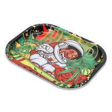 Load image into Gallery viewer, HONEYPUFF Multi Color Tinplate Metal Rolling Tray, 180*140 Size Portable Cigarette Rolling Paper Tray, Smooth Rounded Edge Rolling Paper Tray
