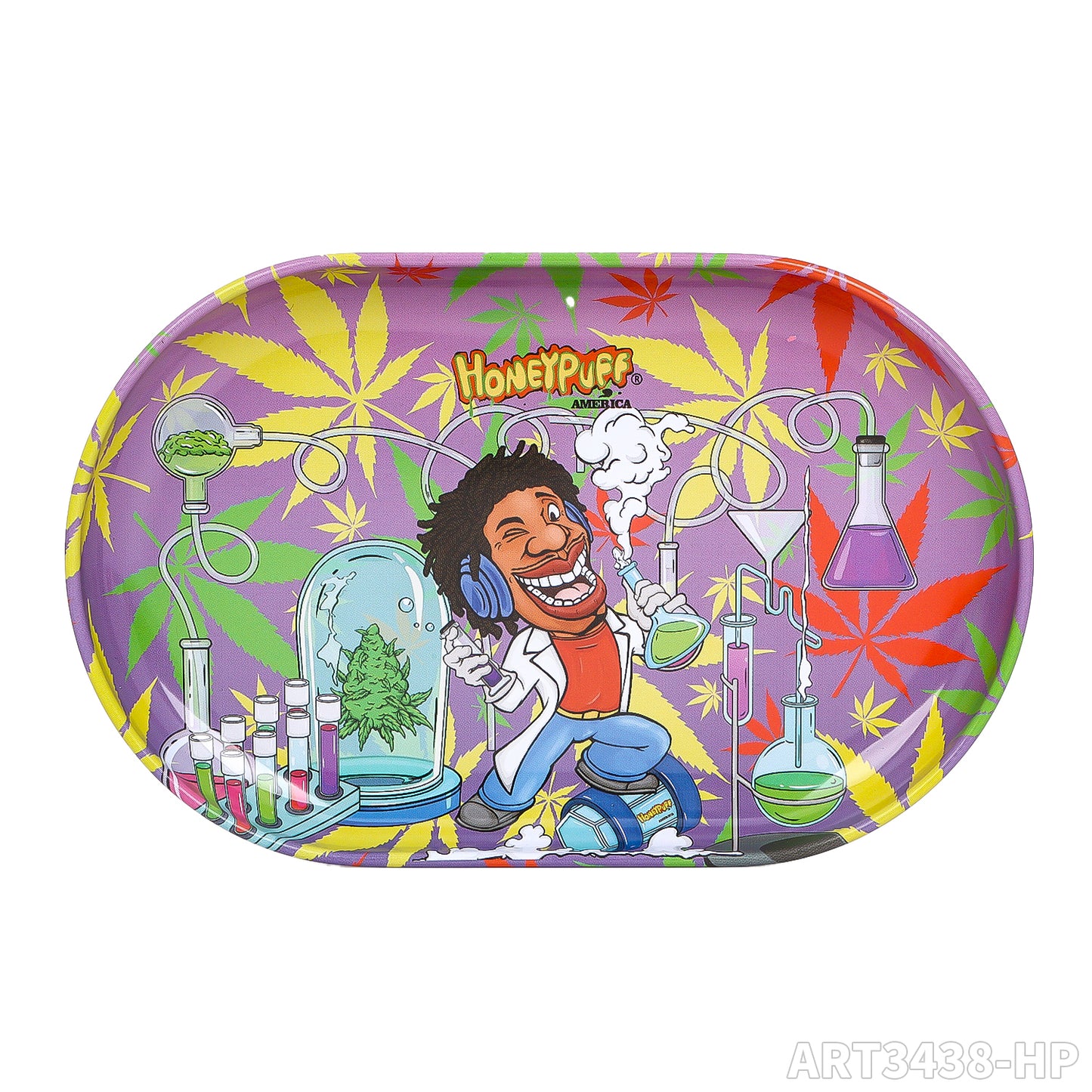 HONEYPUFF brand 130*80mm metal square rolling tray small rolling tray with various designs