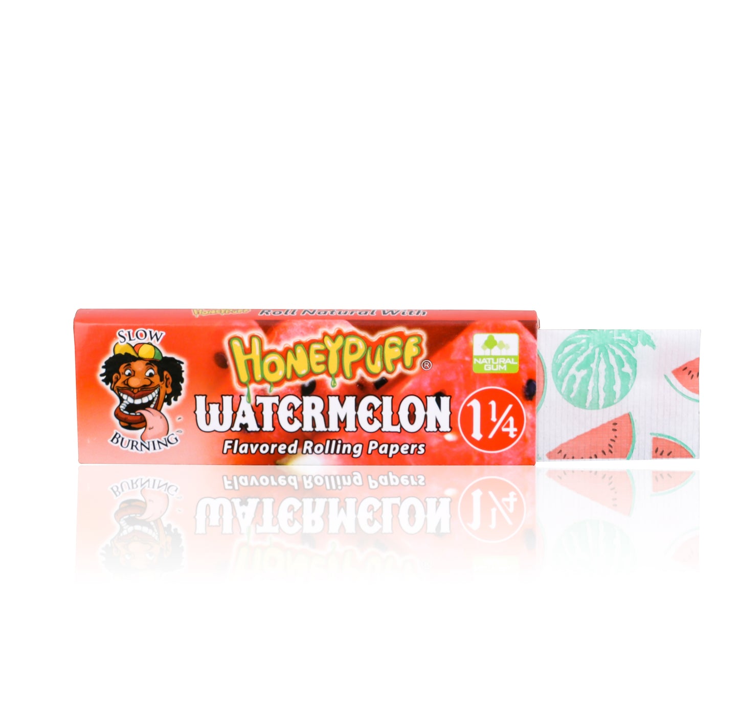 HONEYPUFF 1 1/4 Size Watermelon Flavored Rolling Papers 12 Packs Flavored Rolling Papers