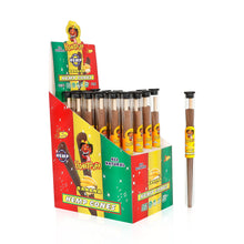 Load image into Gallery viewer, HONEYPUFF Banana Flavors Pre Rolled Cones with Tips, King Size Pre Rolled Rolling Paper, Natural Rolling Papers &amp; Glass Cigarette Holder, 3Cone/Tube 24Tubes/Box