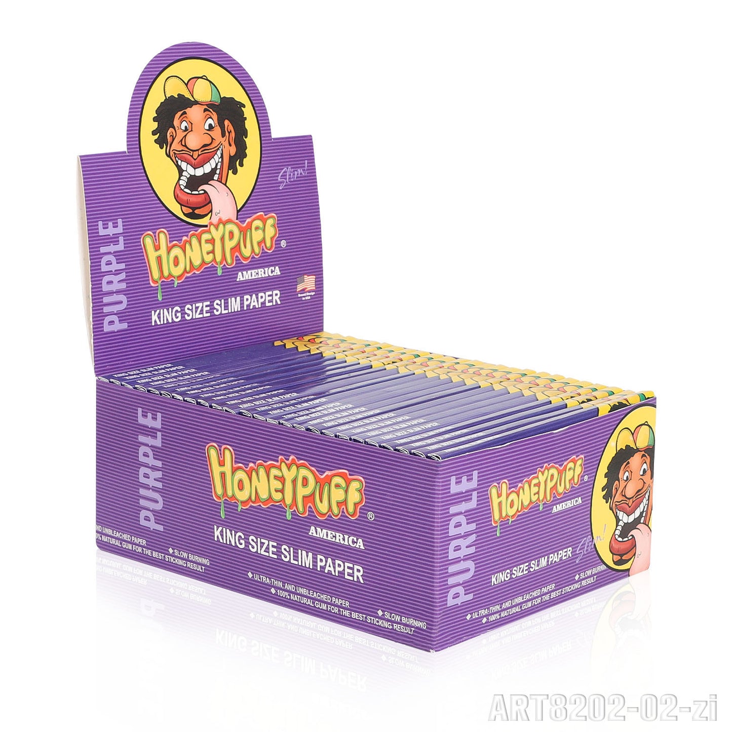 HONEYPUFF 1 1/4 Size Variety Of Flavors Rolling Papers, Slow Burning Cigarette Rolling Papers (32 PCS)