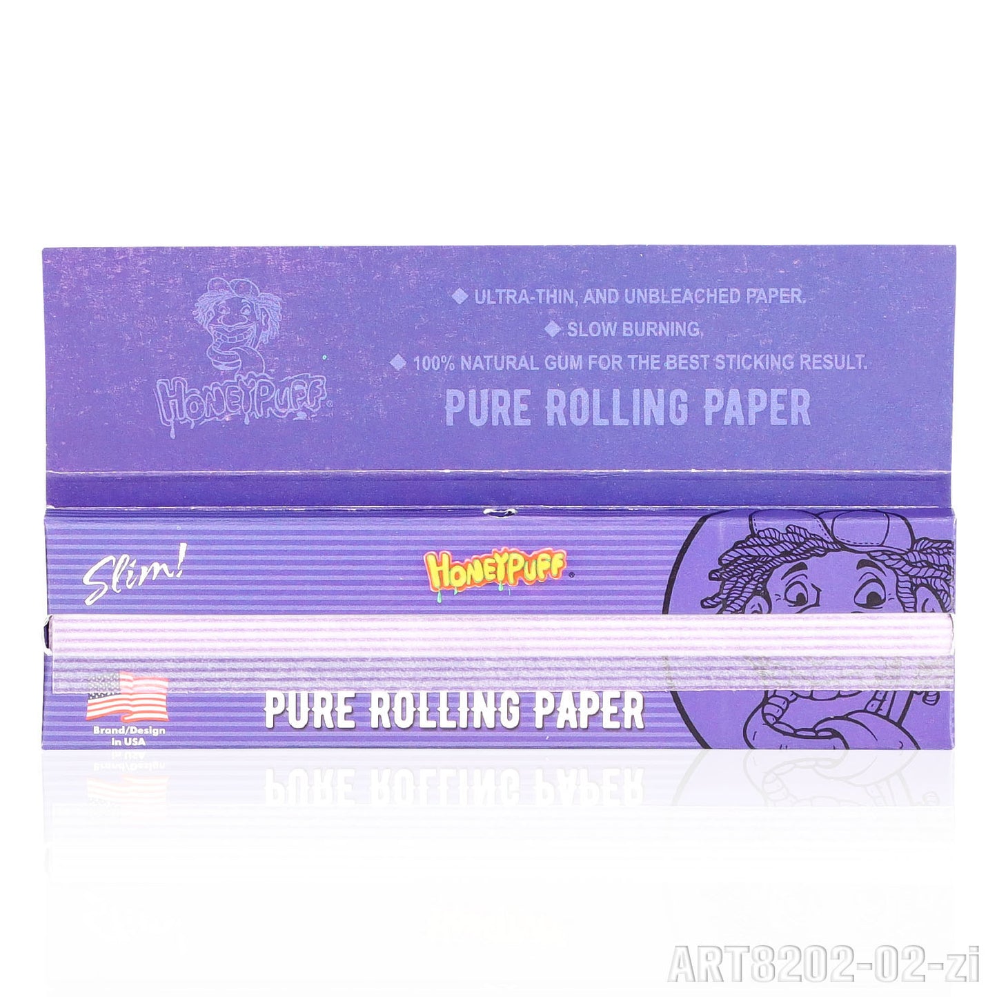 HONEYPUFF 1 1/4 Size Variety Of Flavors Rolling Papers, Slow Burning Cigarette Rolling Papers (32 PCS)