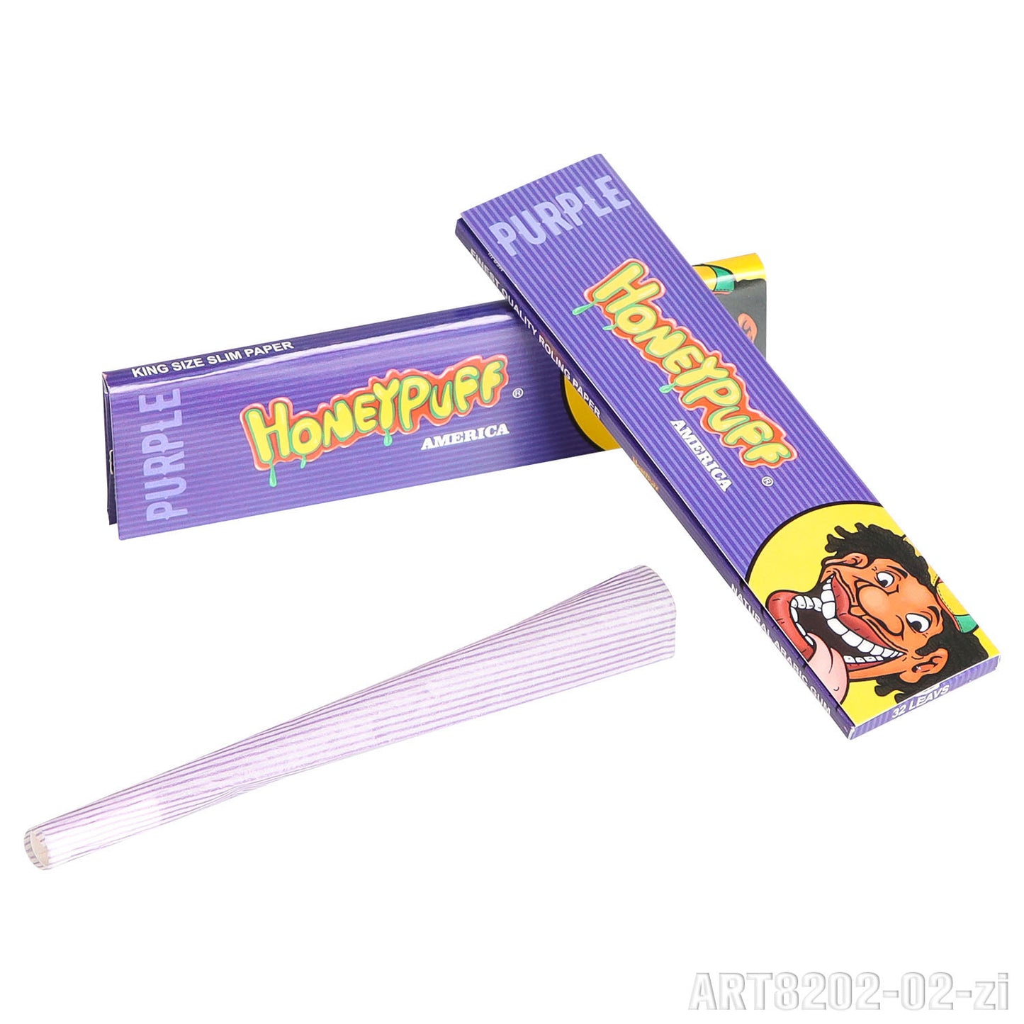 HONEYPUFF 1 1/4 Size Variety Of Flavors Rolling Papers, Slow Burning Cigarette Rolling Papers (32 PCS)
