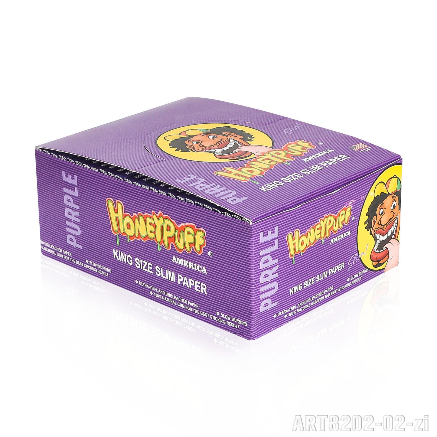 HONEYPUFF 1 1/4 Size Variety Of Flavors Rolling Papers, Slow Burning Cigarette Rolling Papers (32 PCS)